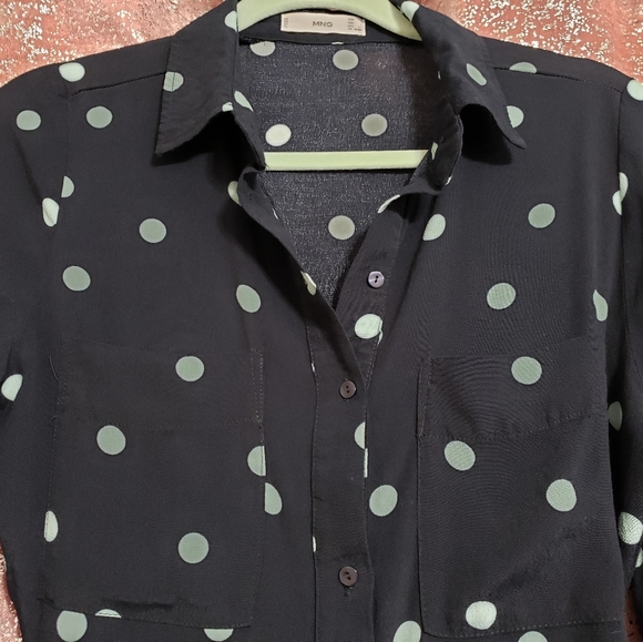 Mango polka-dot long jumpsuit - Picture 7 of 9